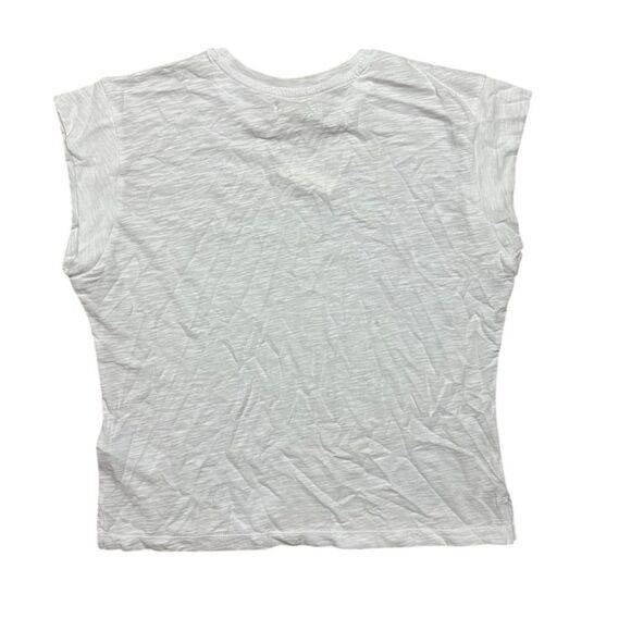 NWT Madewell Women's Slub Crewneck Muscle Tee White Size M Casual Basic‎ - Picture 7 of 9